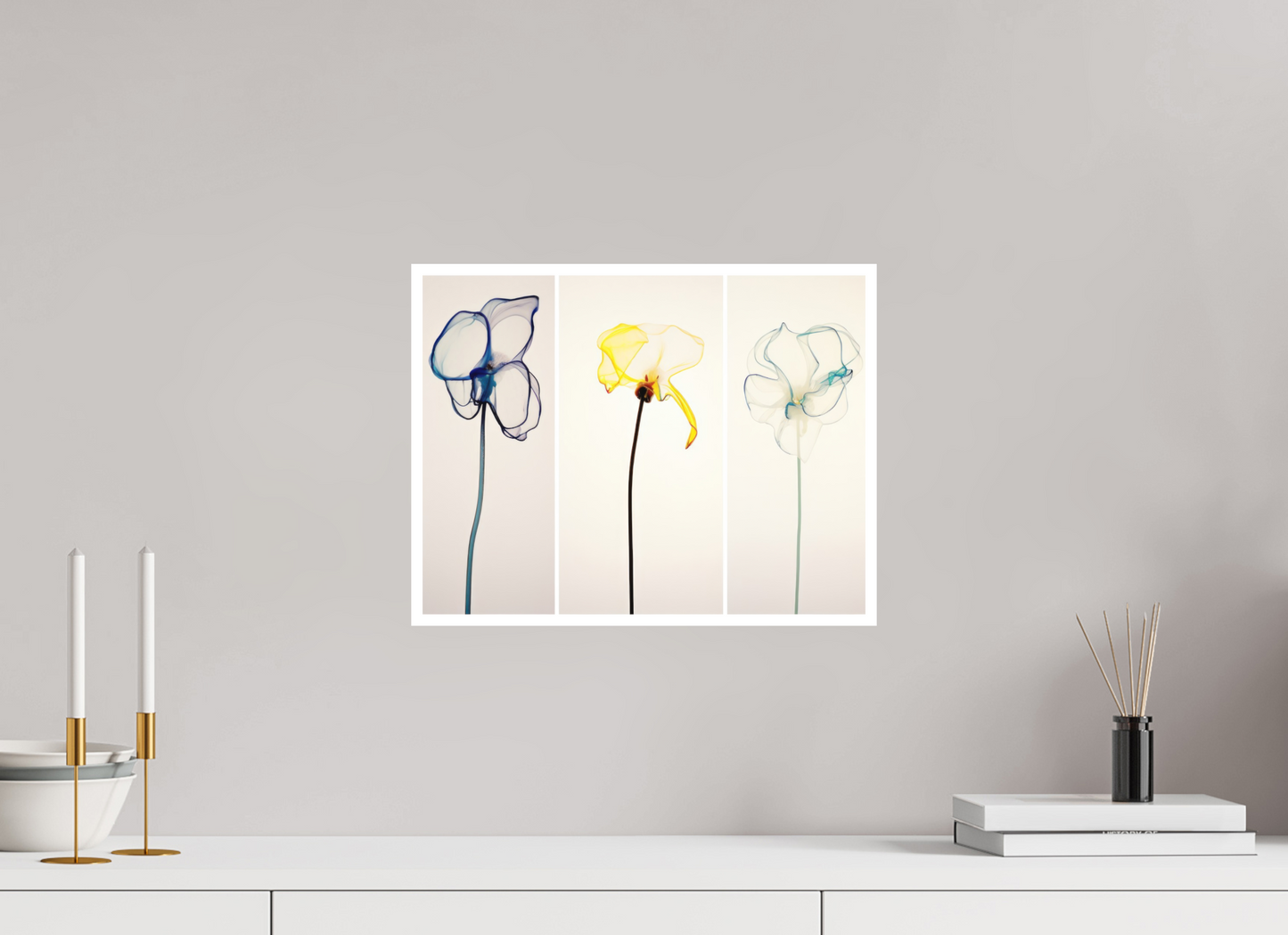 'Subtle Dance of Ethereal Blooms' Fine Art Print