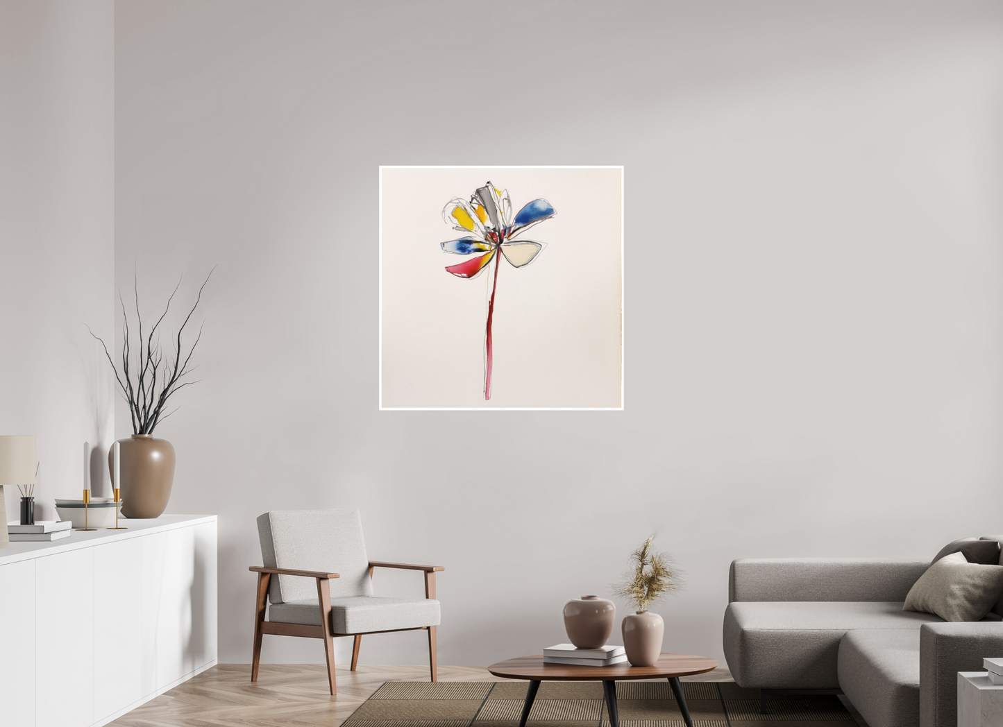 'Dance of Abstract Flora' Fine Art Print on Hahnemühle Paper