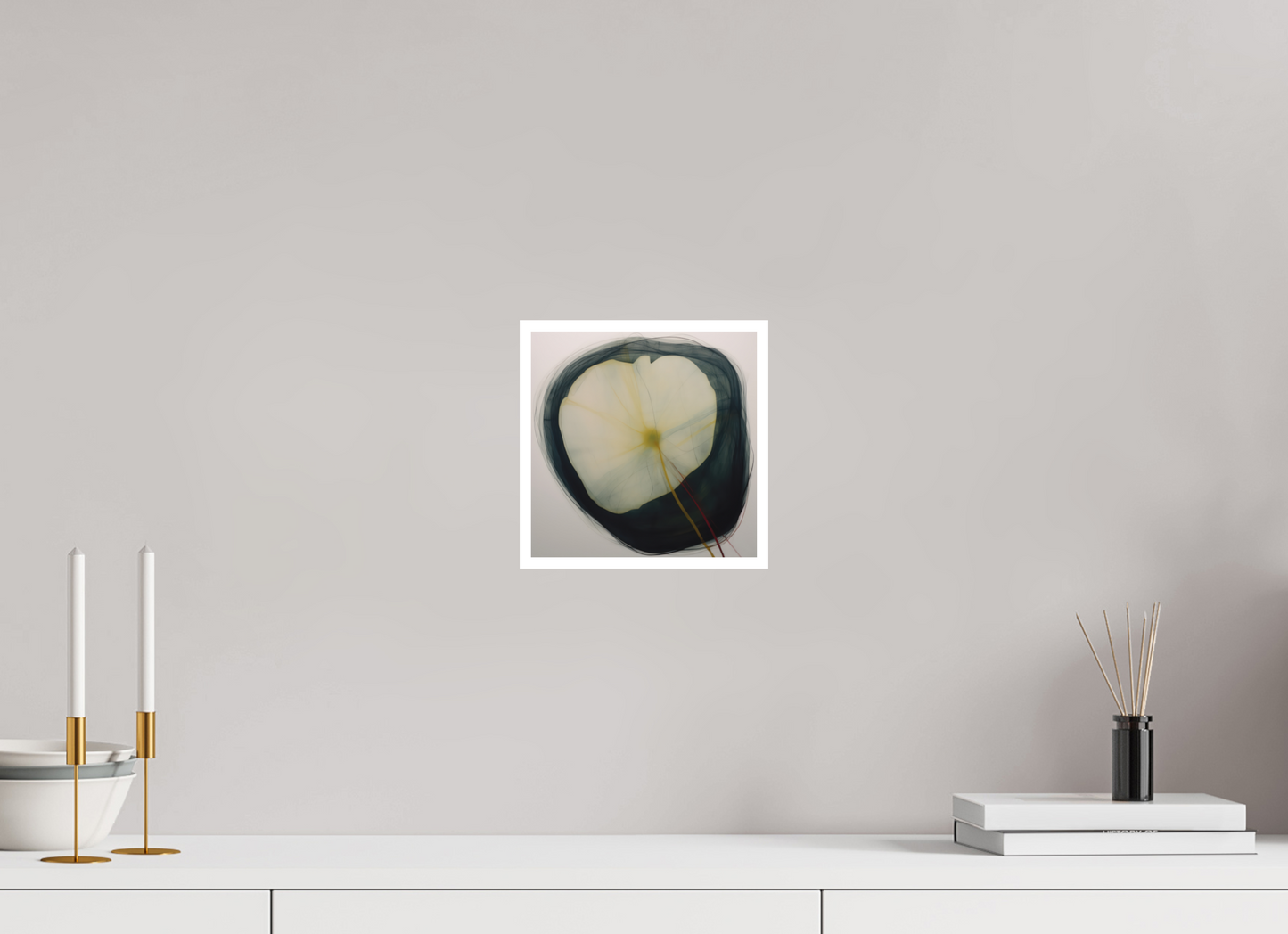 Lily with Yellow and Red Stem Fine Art Print