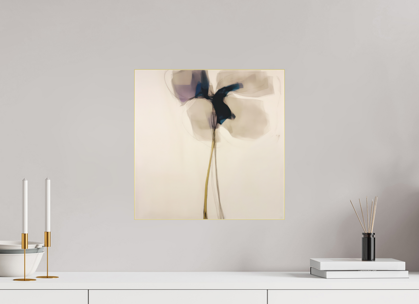 'Dreaming in Serene Layers' behind Plexiglass