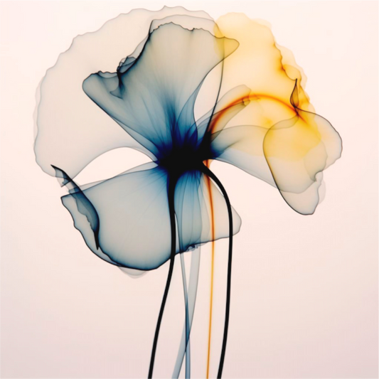 'Dreams of Floral Light' printed on Aluminium