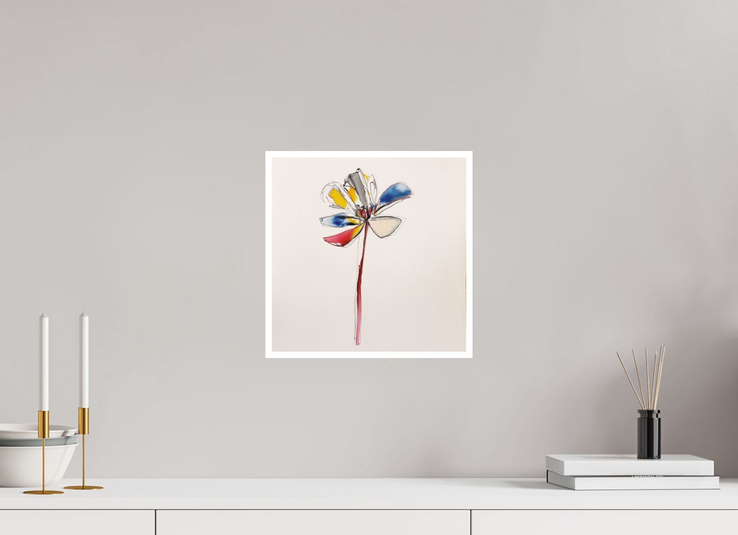 'Dance of Abstract Flora' Fine Art Print on Hahnemühle Paper