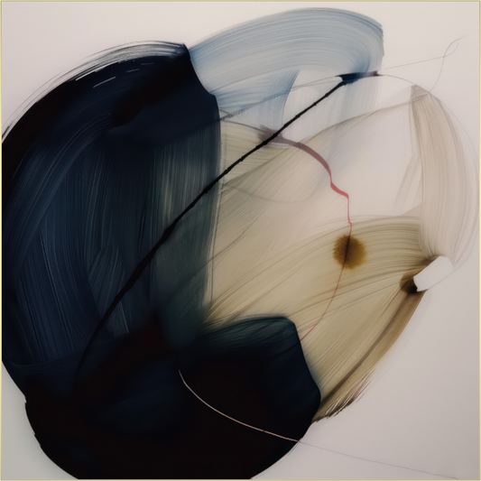 'Red Line in Bloom' behind Plexiglass