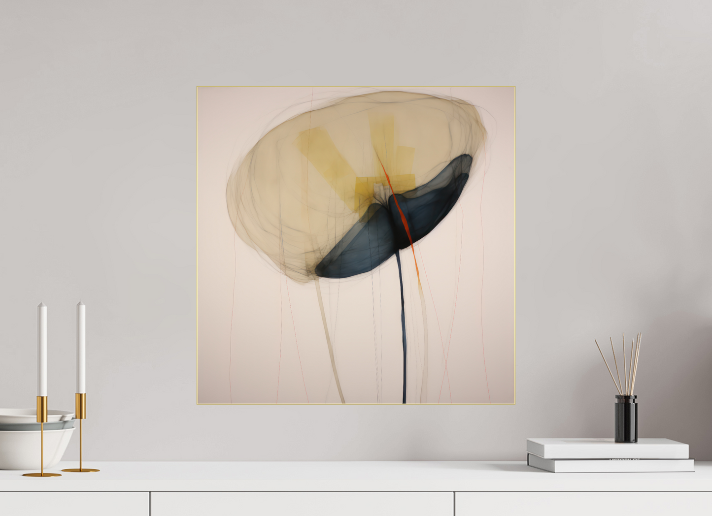 'Blossom Whisper' behind Plexiglass