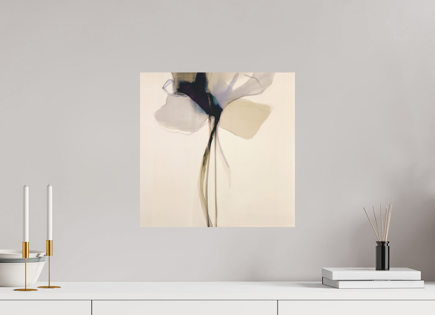 'Petal Elegance' printed on Aluminium