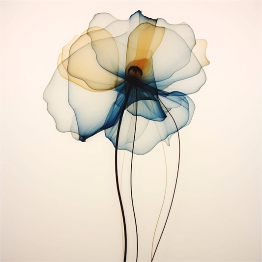'Celestial Petal Dance' printed on Aluminium