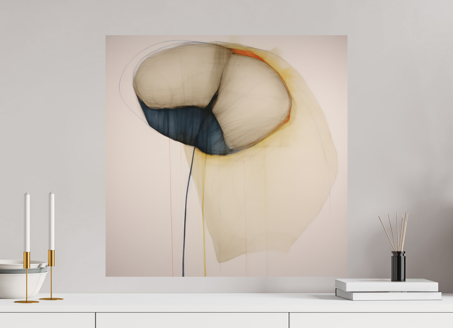 'Flowing Horizons' printed on Aluminium
