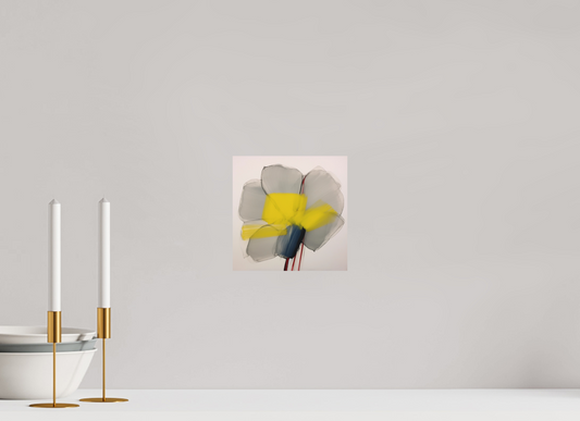'Glimmer of Serene Petals' printed on Aluminium