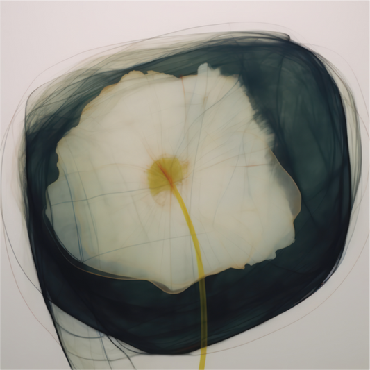 Lilly with Yellow and Red Center printed on aluminium