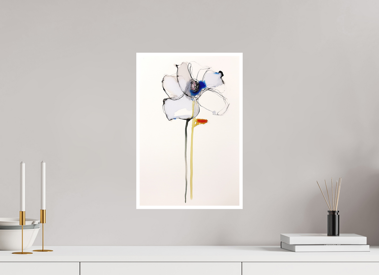 'Gentle Blue Whisper' (Fine Art Print on Canson Arches Aquarelle Water Color Paper)