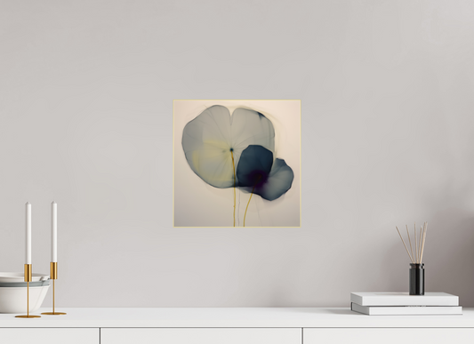 'Choreography of Silent Petals' behind Plexiglass