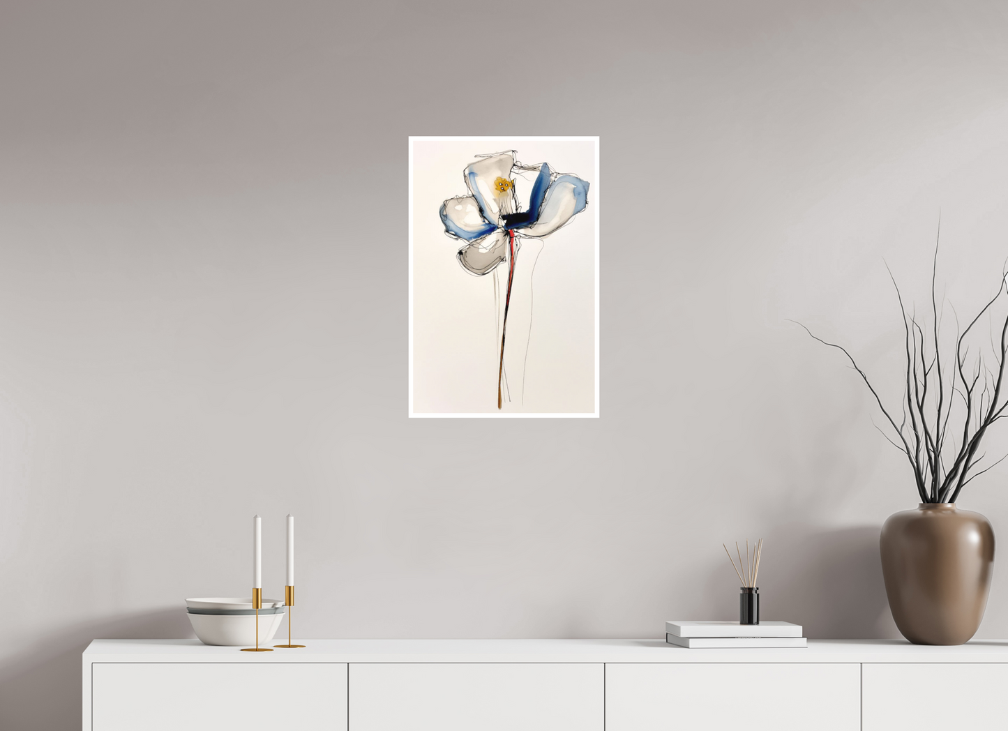 'Whispers of Blue Serenity' Fine Art Print on Hahnemühle Paper