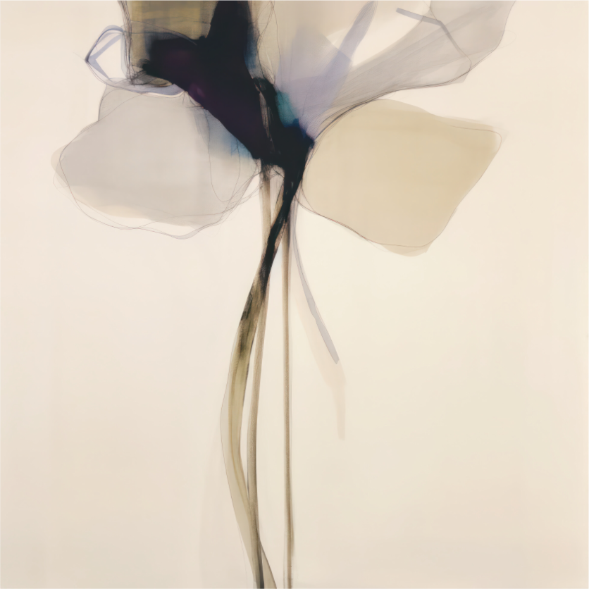 'Petal Elegance' printed on Aluminium