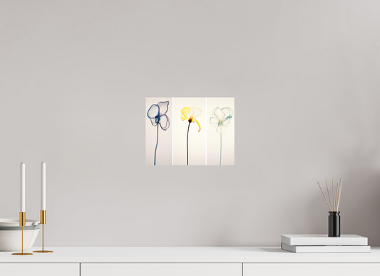 'Subtle Dance of Ethereal Blooms' printed on Aluminium