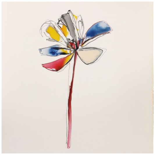 'Dance of Abstract Flora' Fine Art Print on Hahnemühle Paper