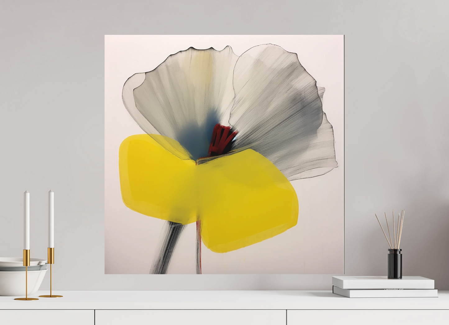 'Silent Petal Resonance' printed on Aluminium