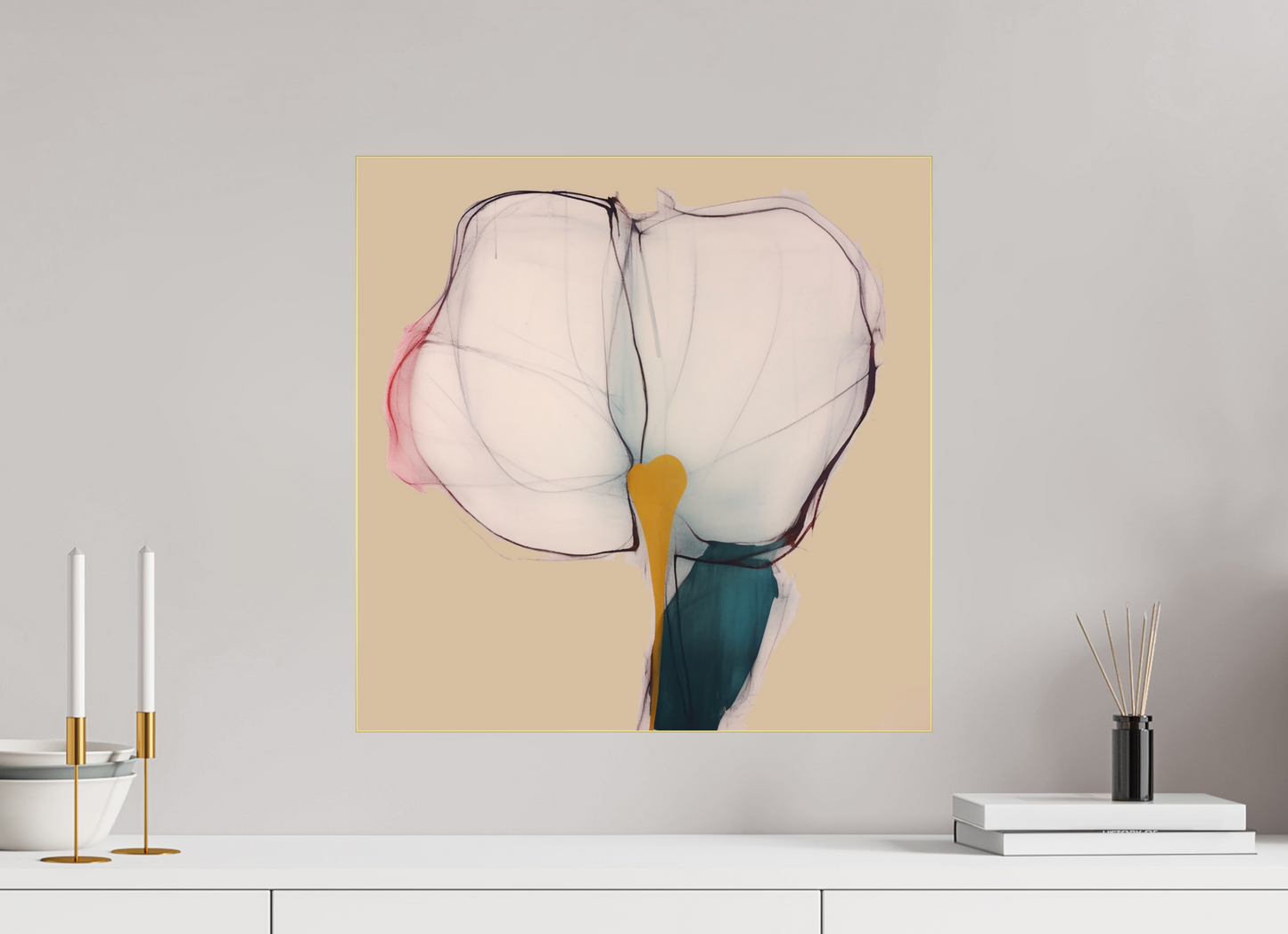 'Whispers of Ethereal Grace' behind Plexiglass