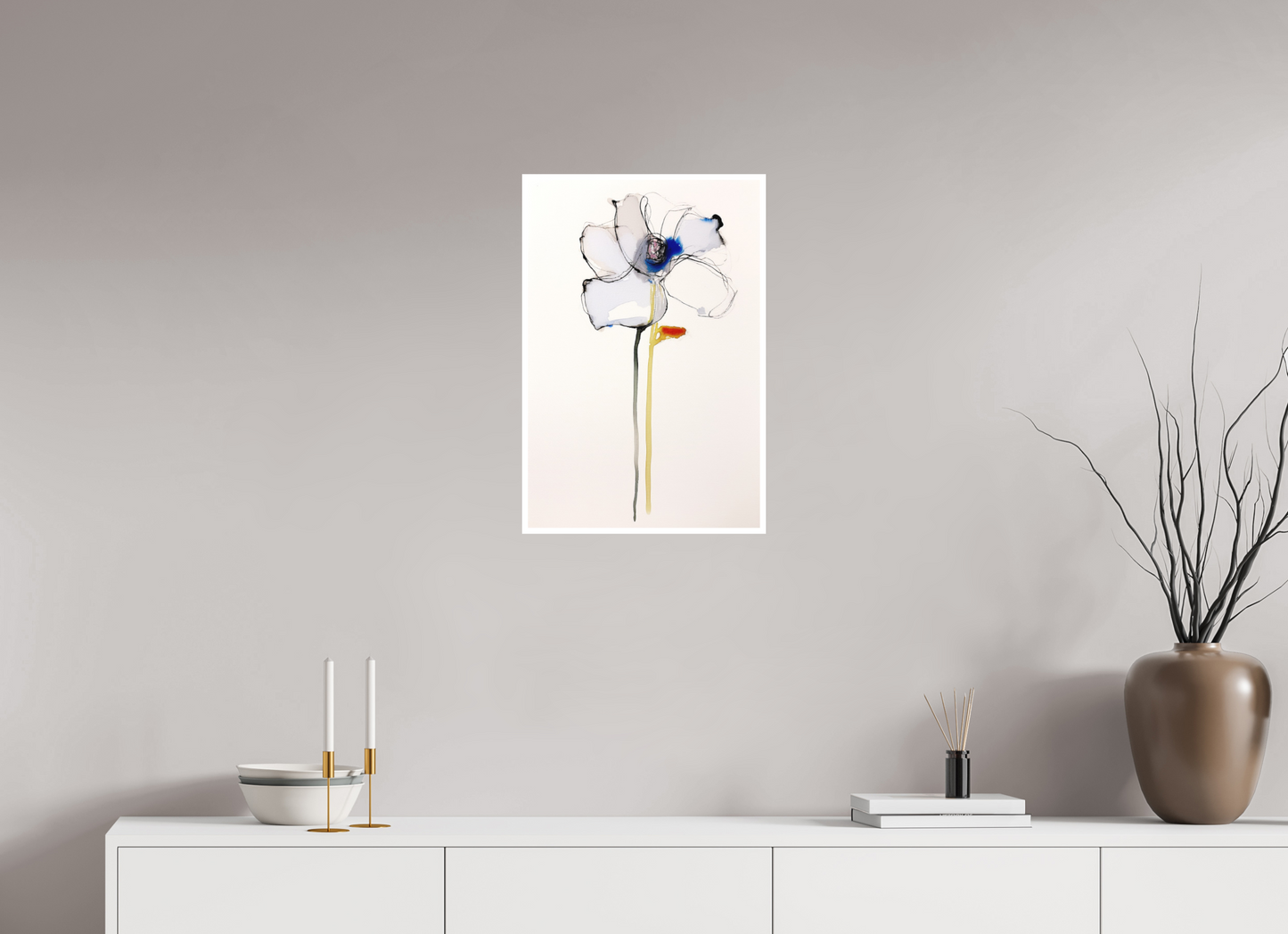 'Gentle Blue Whisper' (Fine Art Print on Canson Arches Aquarelle Water Color Paper)