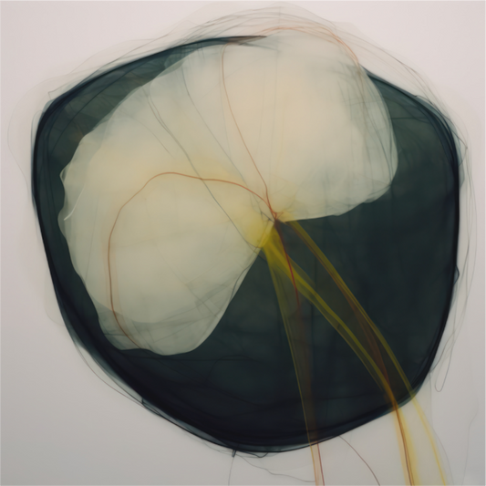 Lily with Yellow Stem printed on Aluminium