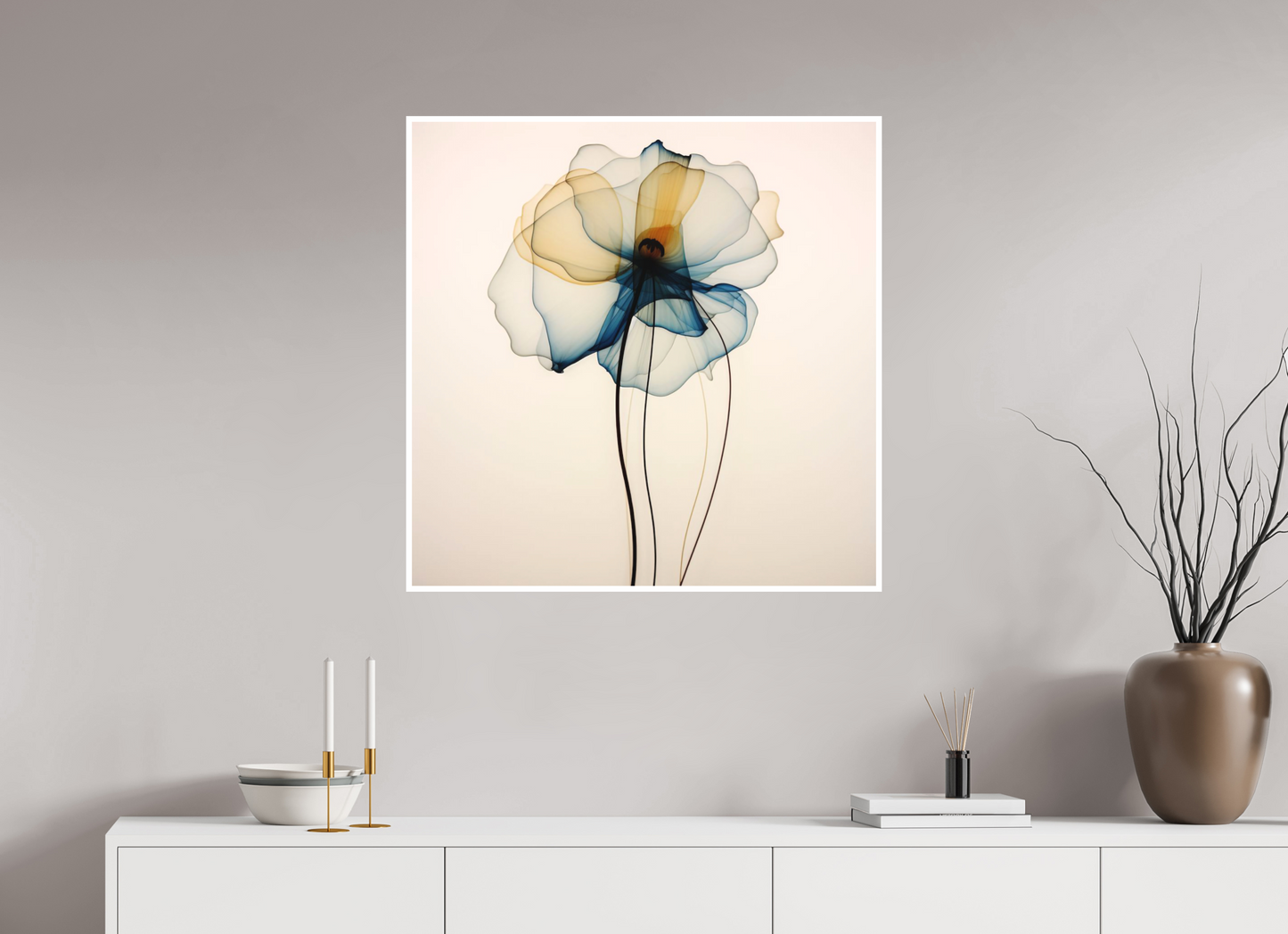 'Celestial Petal Dance' Fine Art Print