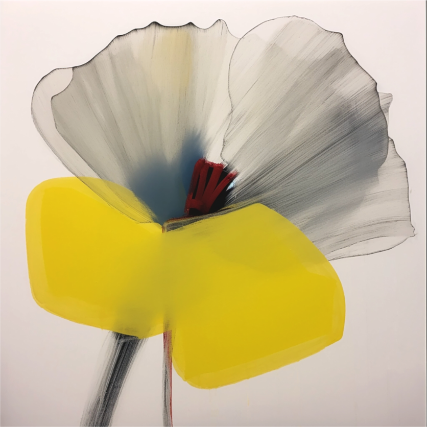 'Silent Petal Resonance' printed on Aluminium