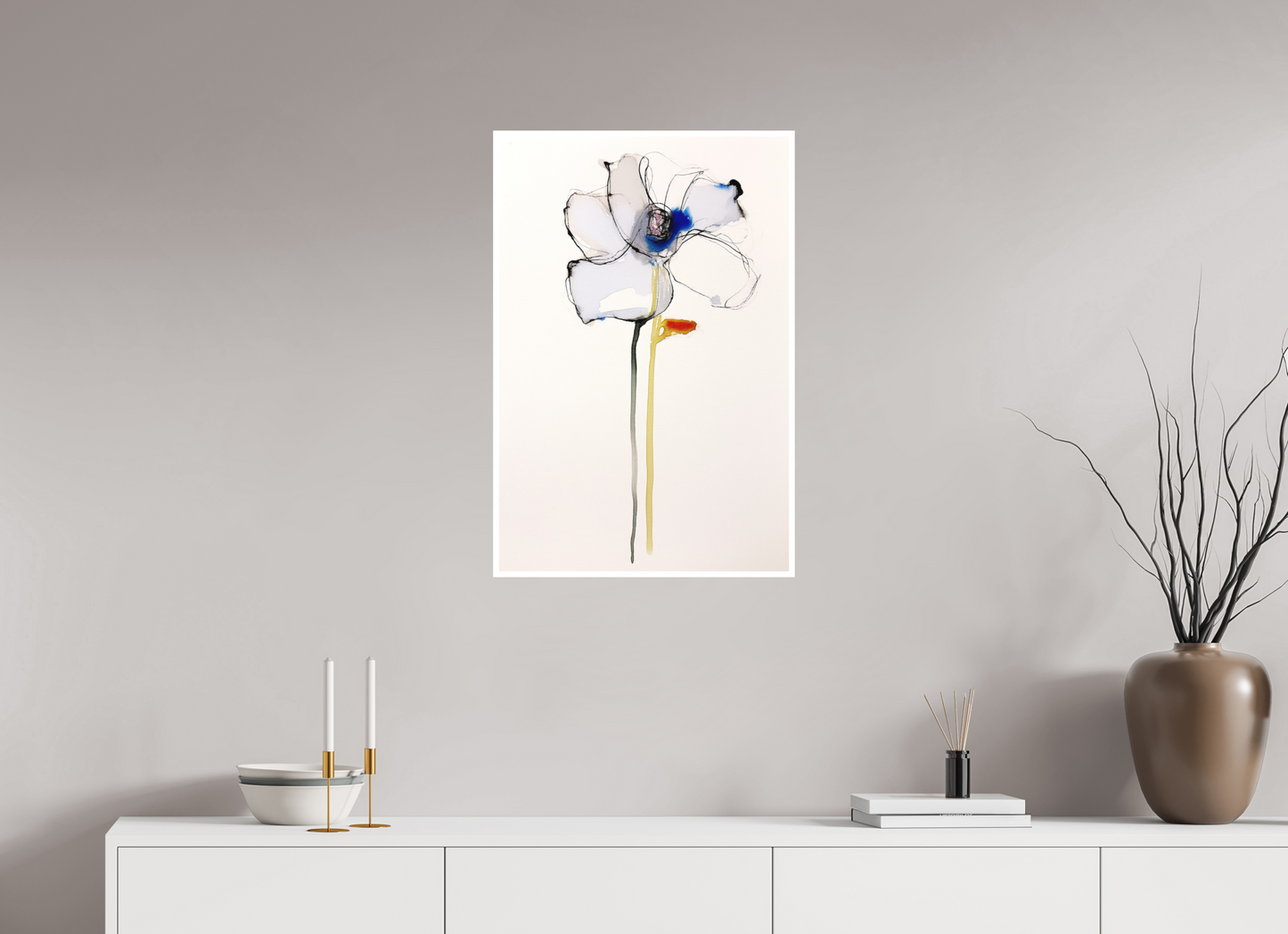 'Gentle Blue Whisper' (Fine Art Print on Canson Arches Aquarelle Water Color Paper)